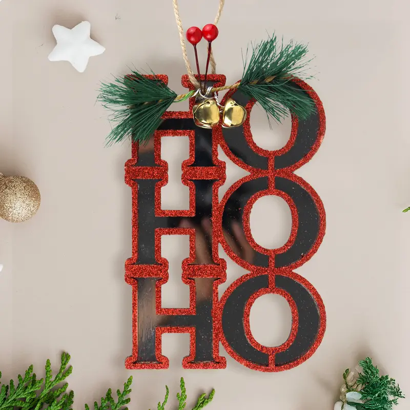 Ornamento Colgante "Ho Ho Ho" Color Rojo 1