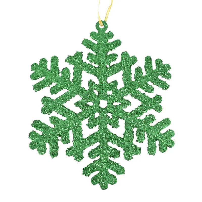 Ornamento, Copo De Nieve Jumbo, Color Verde 2