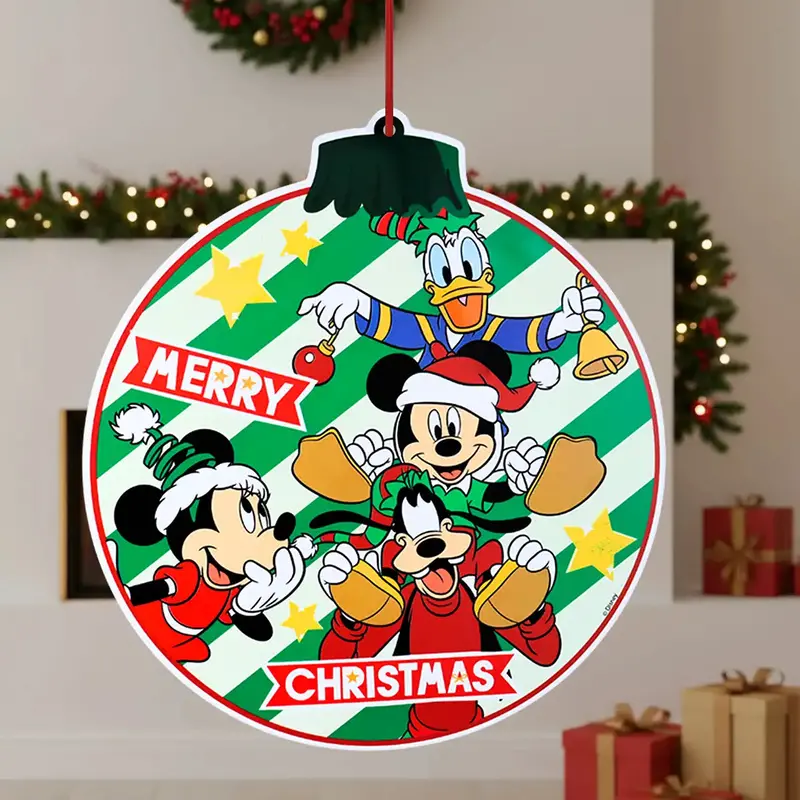 Ornamento, Mickey & Minnie, Color Verde 1