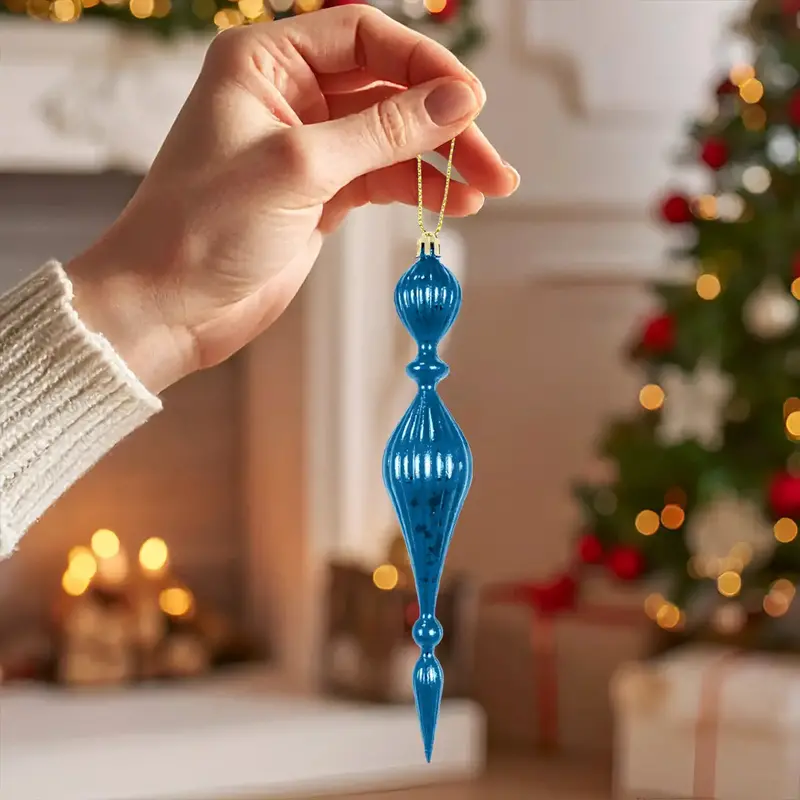 Ornamento Navideño, Color Azul 1