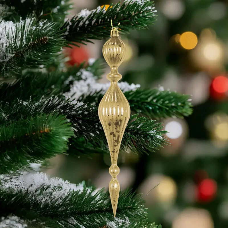 Ornamento Navideño, Color Dorado 1