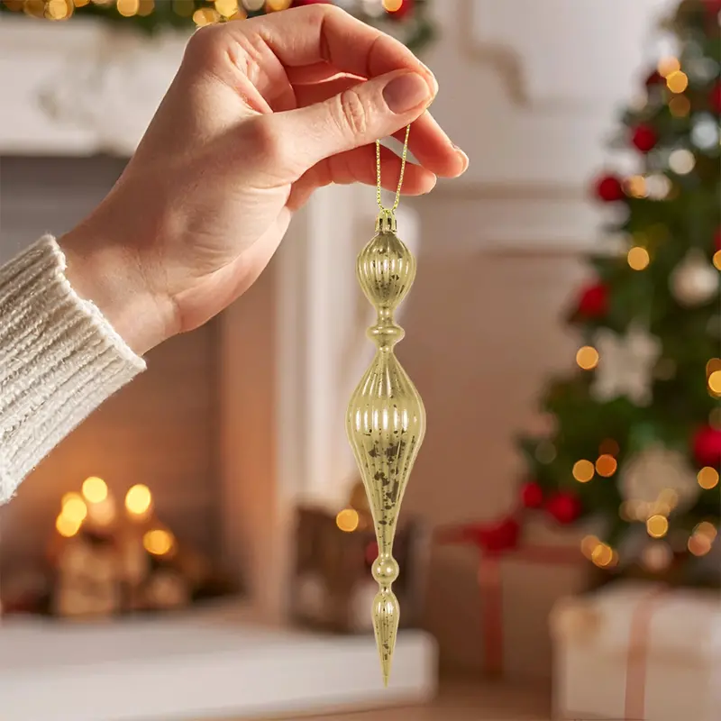 Ornamento Navideño, Color Dorado 2