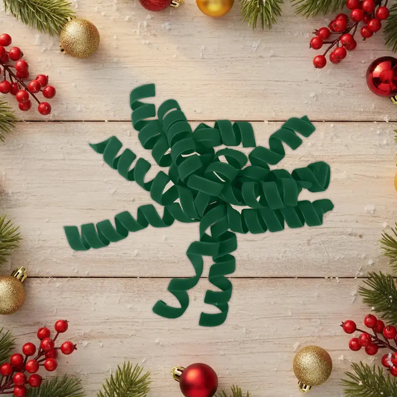 Ornamento Navideño, Moño, Color Verde 2