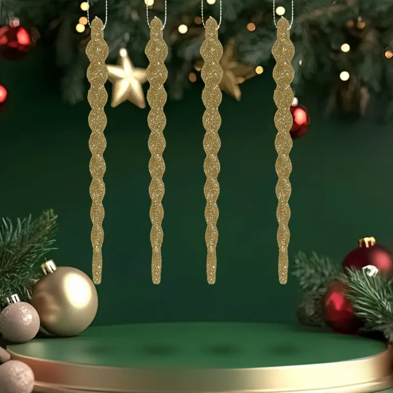 Ornamentos Navideños En Forma De Espiral, 8 Pzas 2
