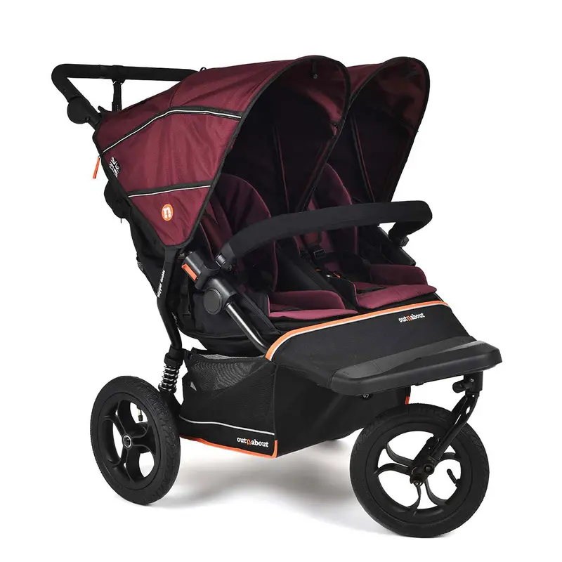 Out N About Double Nipper V6 In Brambleberry Red 1