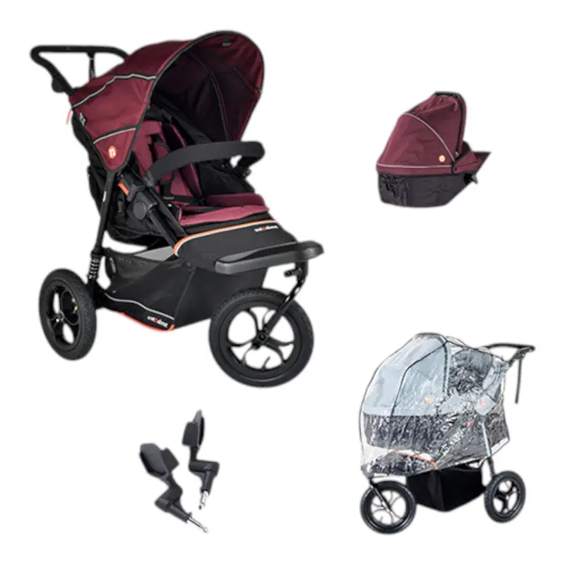 Out N About Nipper V6 Newborn Bundle In Brambleberry Red 1