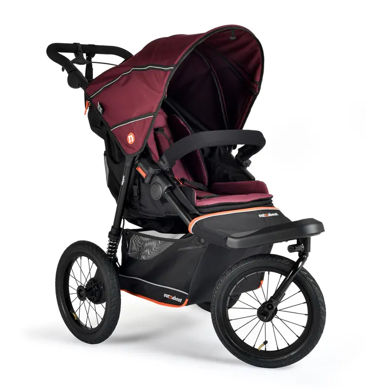 Out N About Nipper V6 Plus Newborn Bundle In Brambleberry Red 2
