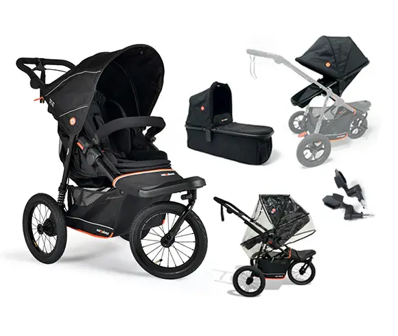 Out N About Nipper V6 Plus Switch Newborn Bundle In Summit Black 1