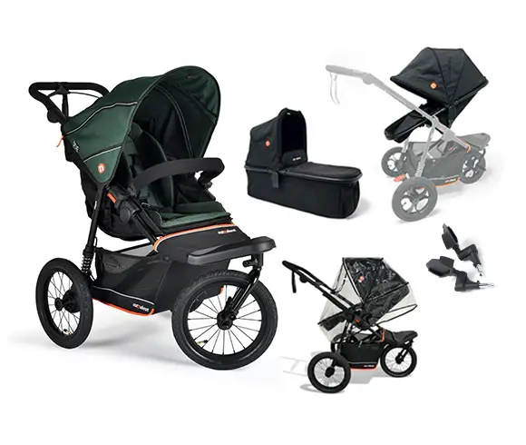 Out N About Nipper V6 Plus Switch Newborn Bundle In Sycamore Green 1