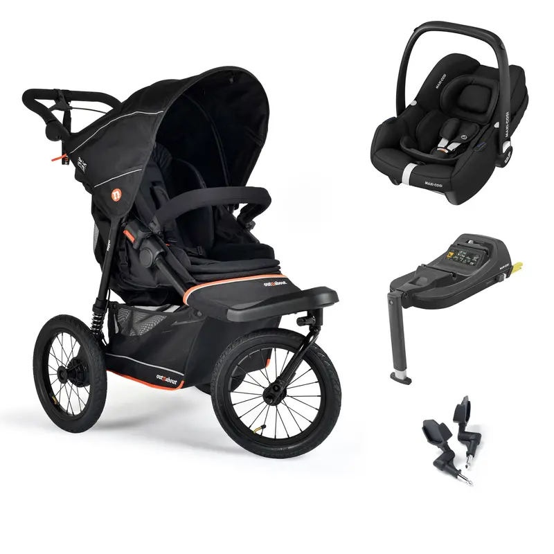 Out N About Nipper V6 Plus Travel System In Summit Black 1