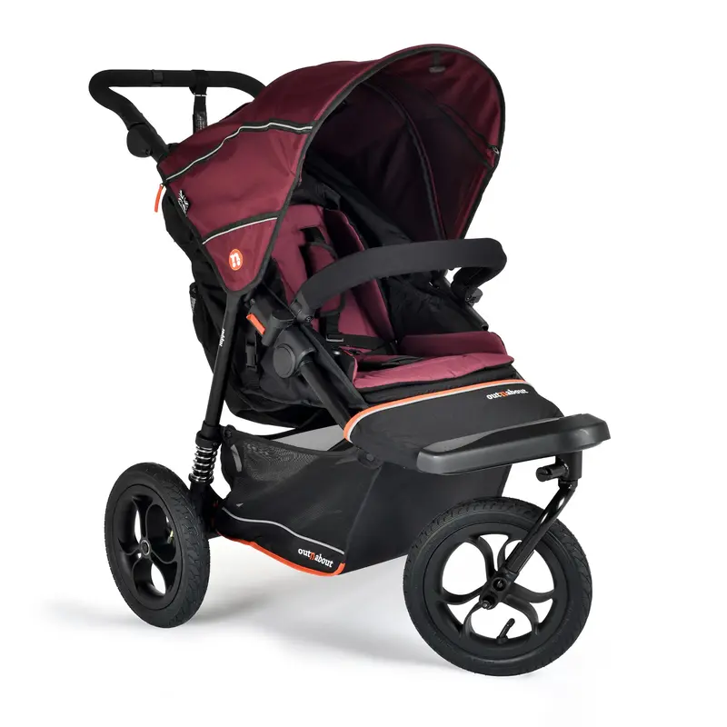 Out N About Nipper V6 Switch Newborn Bundle In Brambleberry Red 2