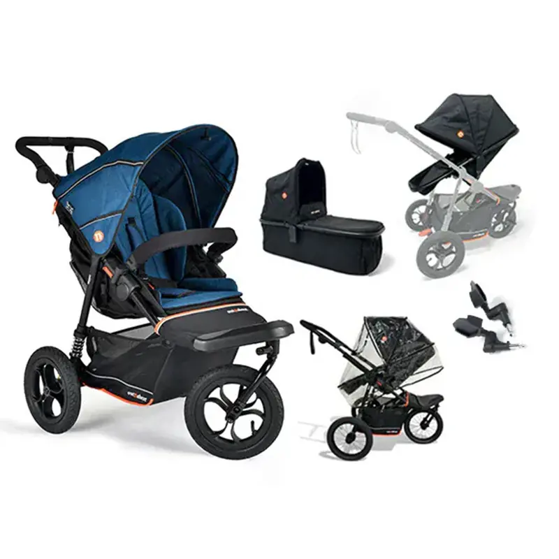 Out N About Nipper V6 Switch Newborn Bundle In Highland Blue 1