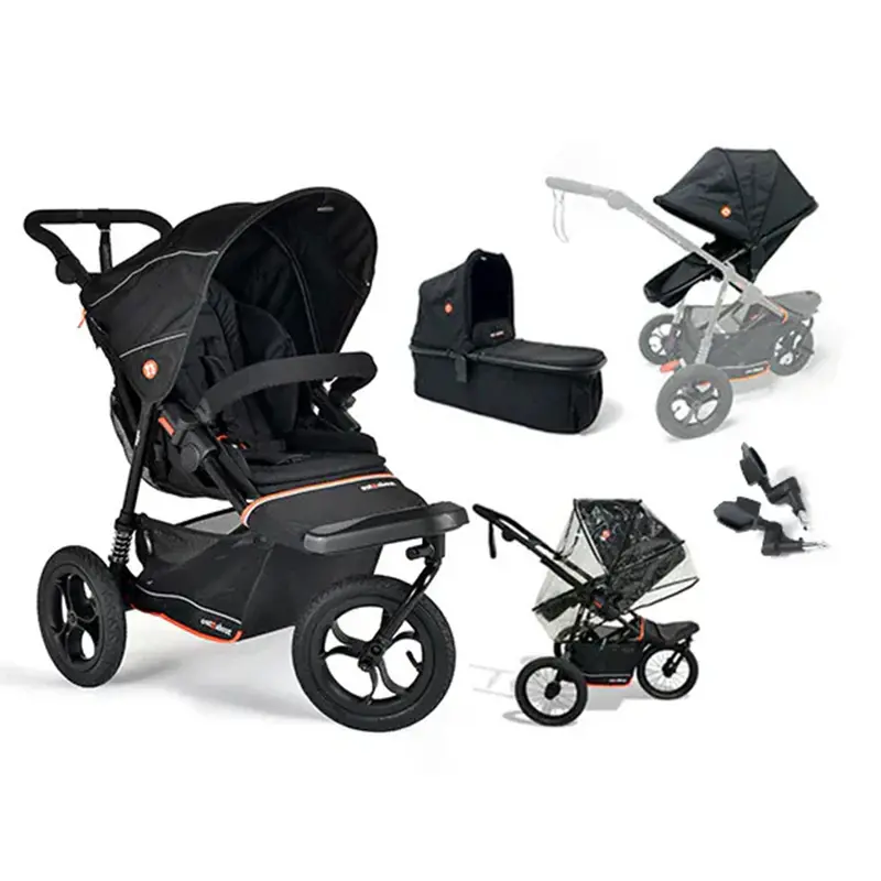 Out N About Nipper V6 Switch Newborn Bundle In Summit Black 1