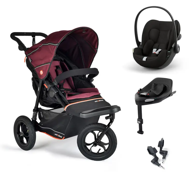 Out N About Nipper V6 Travel System In Brambleberry Red 2