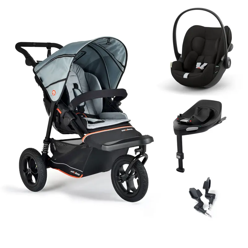 Out N About Nipper V6 Travel System In Rock Salt Grey 2