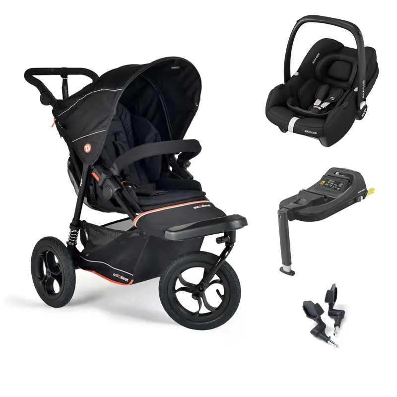 Out N About Nipper V6 Travel System In Summit Black 1