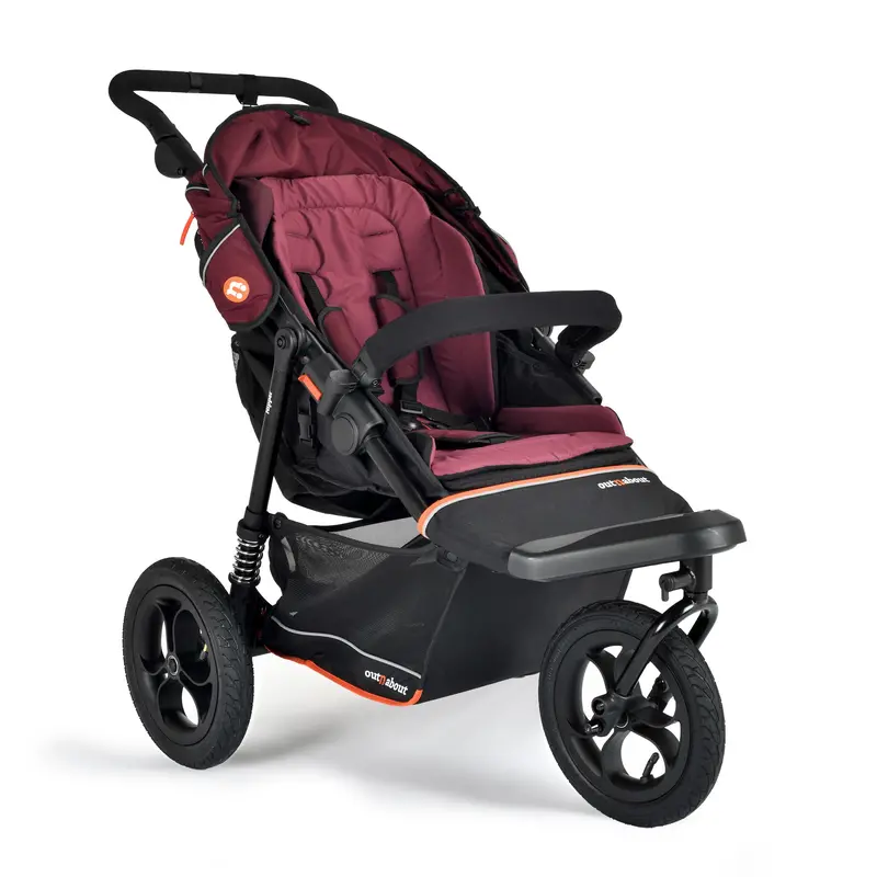 Out N About Single Nipper V6 In Brambleberry Red 2