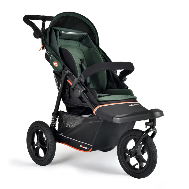Out N About Single Nipper V6 In Sycamore Green 2