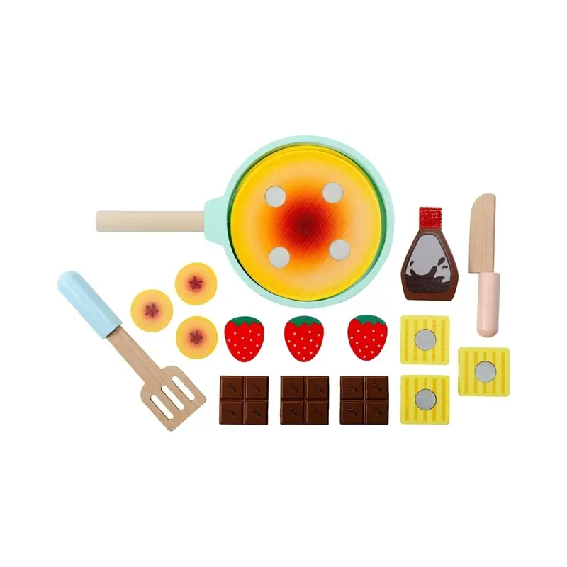 Owl & Fox Wooden Imagination Kitchen Pancake Set 2