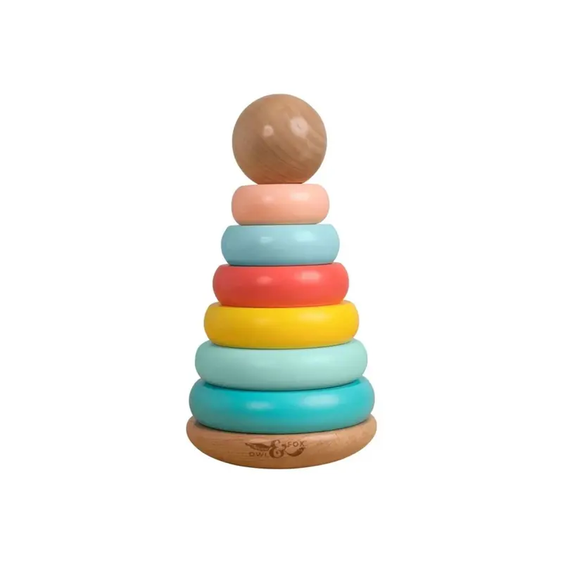 Owl & Fox Wooden Topple Tower 1