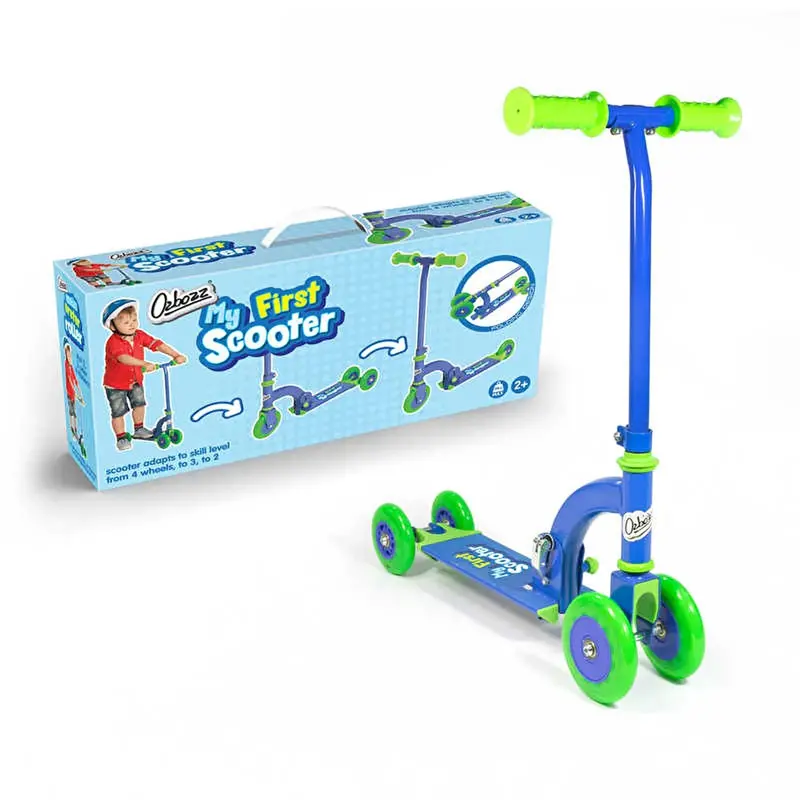 Ozbozz My First Scooter Folding - Blue (4 Wheels) 1