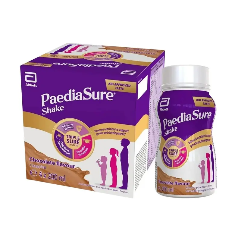 Paediasure Shake Chocolate Flavoured 800Ml (4X200ml) 1