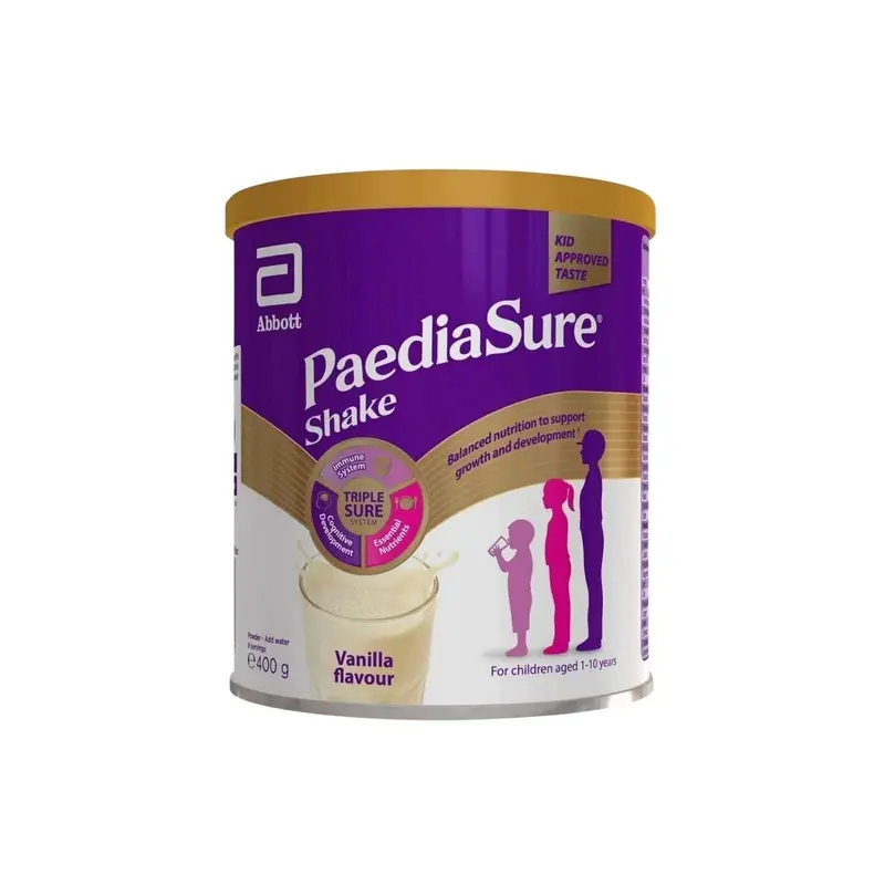 Paediasure Shake Vanilla Flavoured Nutritional Supplement Powder For Kids 400G 1