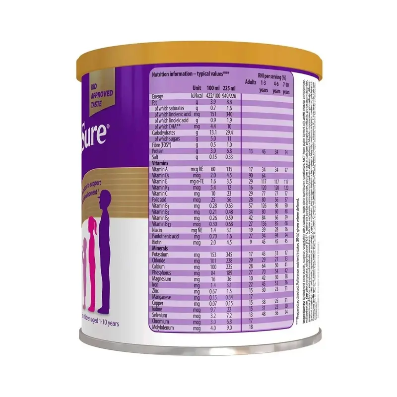 Paediasure Shake Vanilla Flavoured Nutritional Supplement Powder For Kids 400G 2