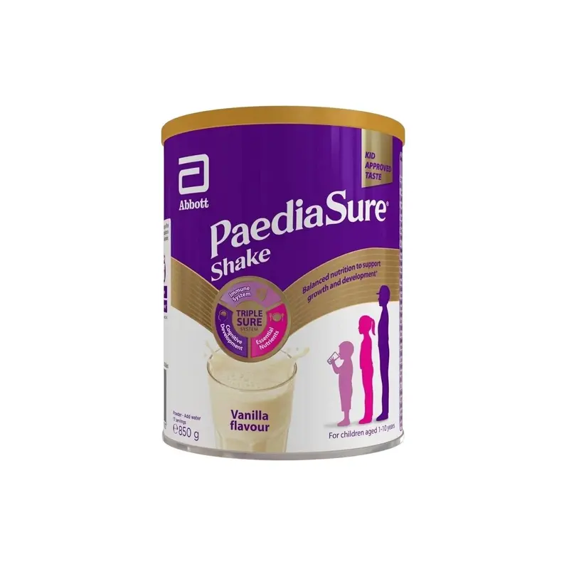 Paediasure Shake Vanilla Flavoured Nutritional Supplement Powder For Kids 850G 1