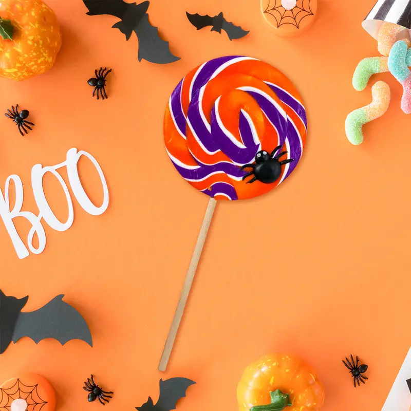 Paleta De Caramelo, Araña, Color Morado, Halloween 2