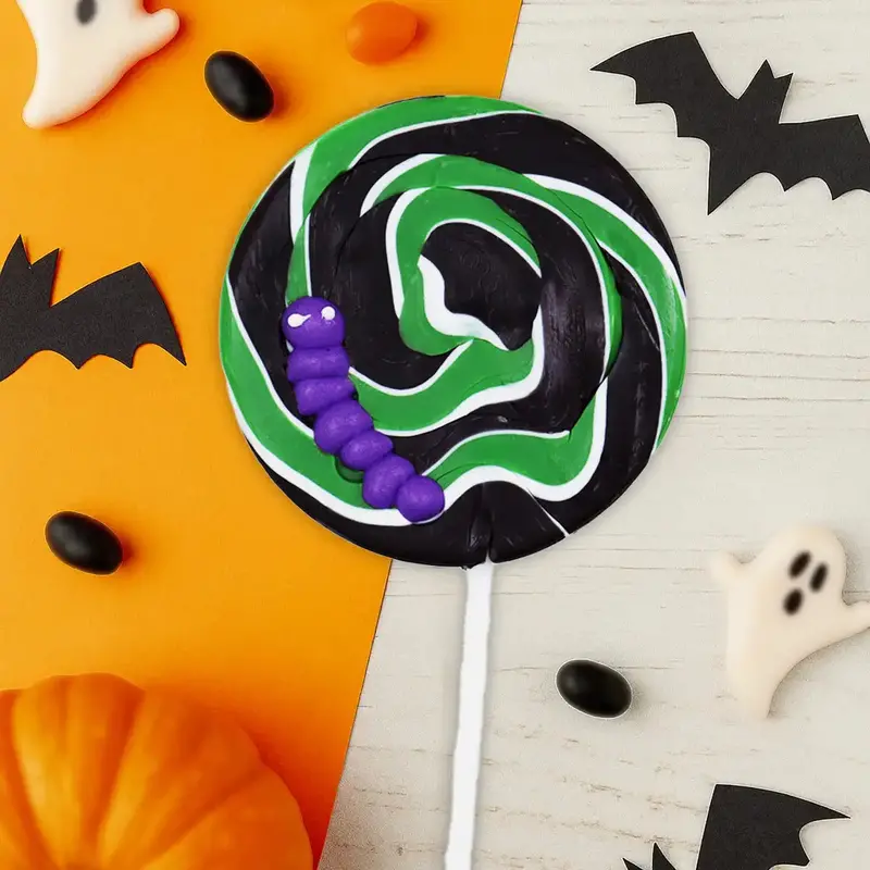 Paleta De Caramelo, Araña, Color Verde, Halloween 2