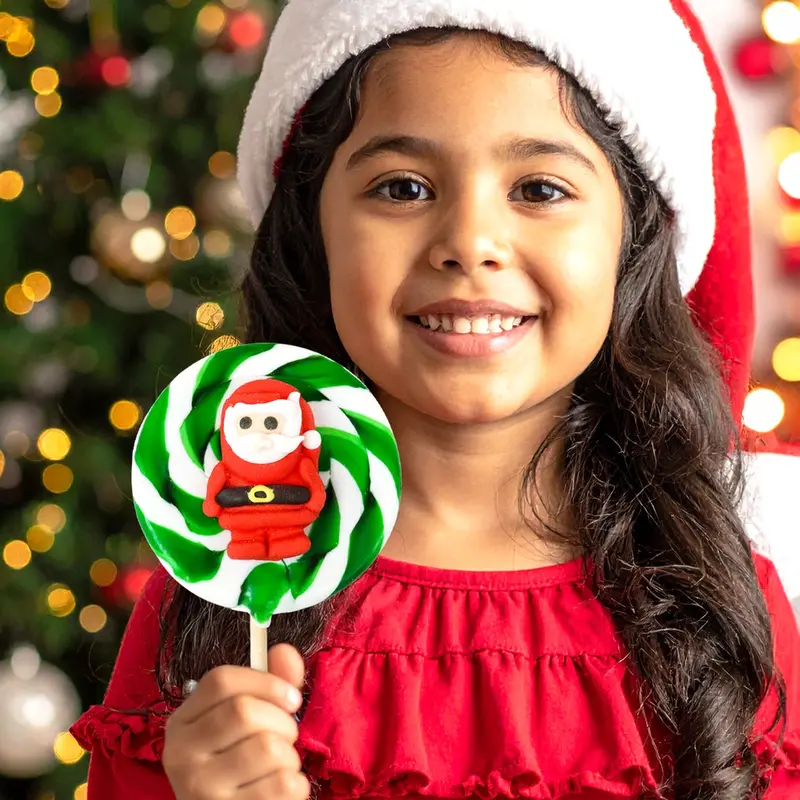 Paleta De Caramelo Redonda, Santa Claus 1