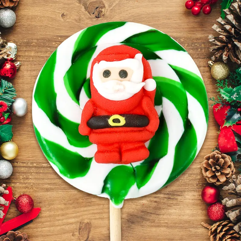Paleta De Caramelo Redonda, Santa Claus 2