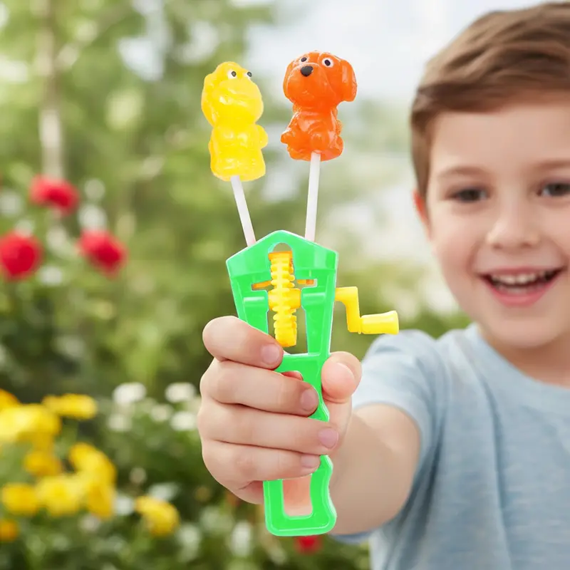 Paleta De Dulce Con Juguete, Color Verde 1