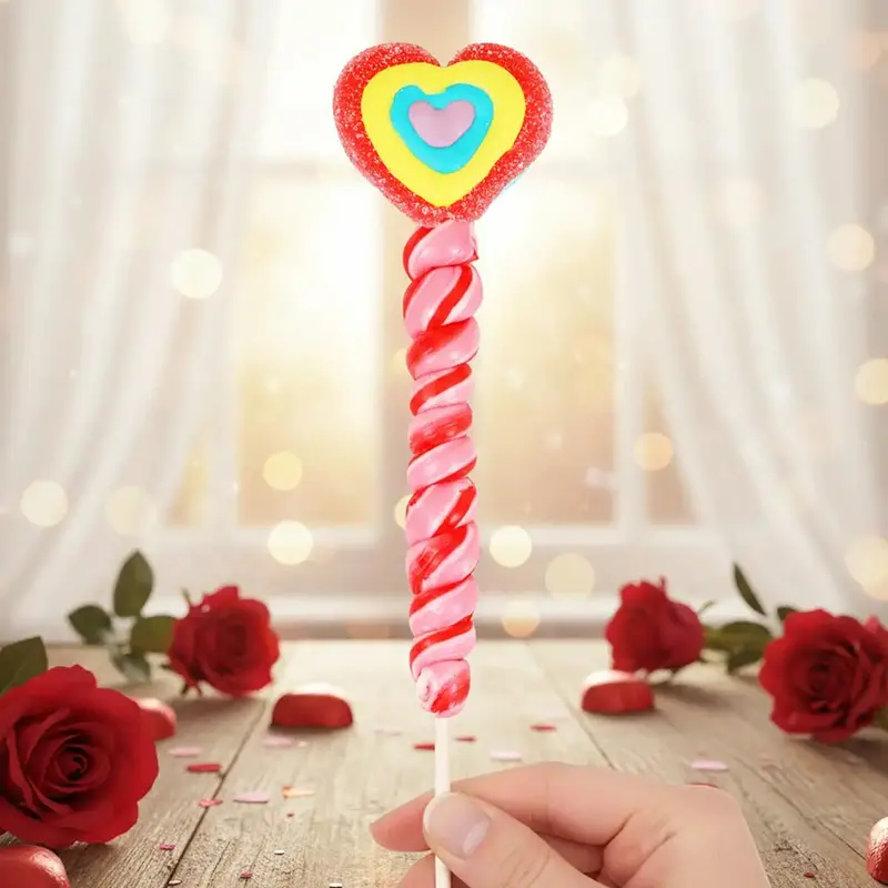 Paleta De Gomita Y Caramelo, Corazón 1