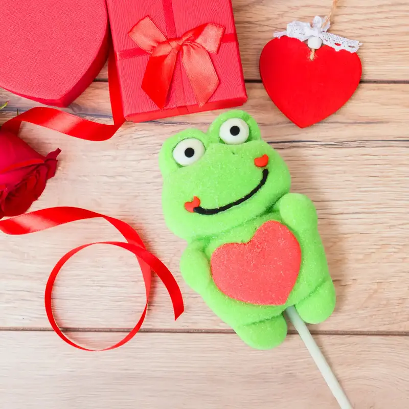 Paleta De Malvavisco, Rana Con Corazón 1