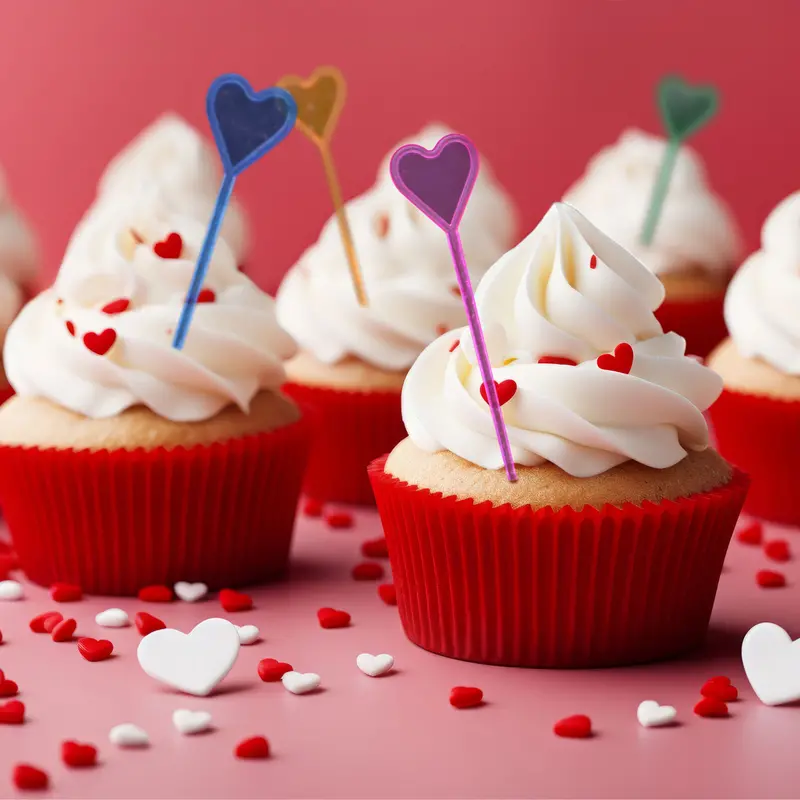 Palillos Decorativos Para San Valentín, 30 Pzas 1