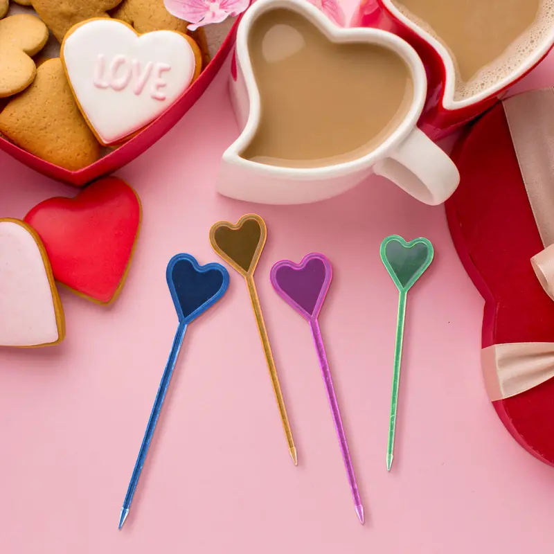 Palillos Decorativos Para San Valentín, 30 Pzas 2