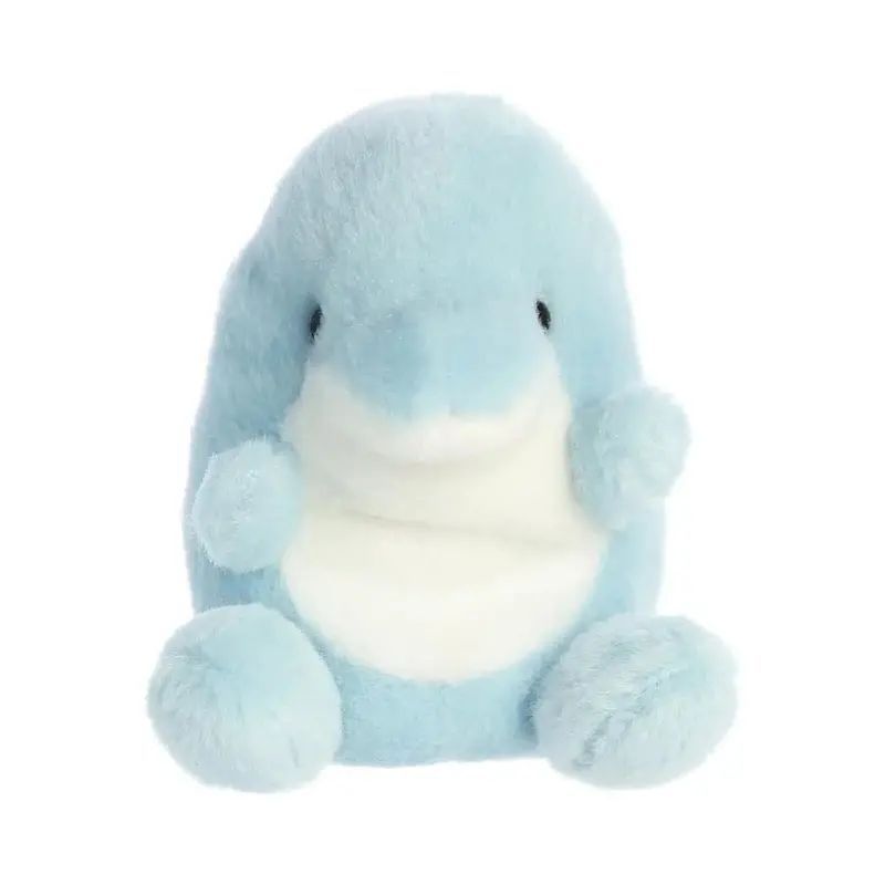 Palm Pals Clicks Dolphin Soft Toy 12Cm 1