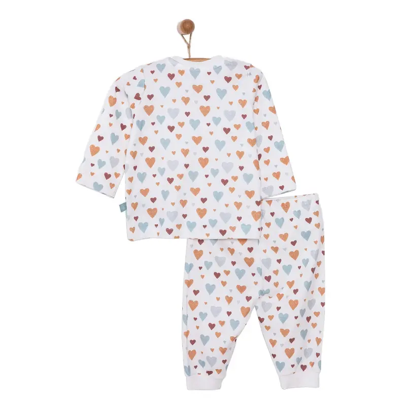 Pambuliq Baby Girl Long Sleeve Pyjamas Set - Beige 2