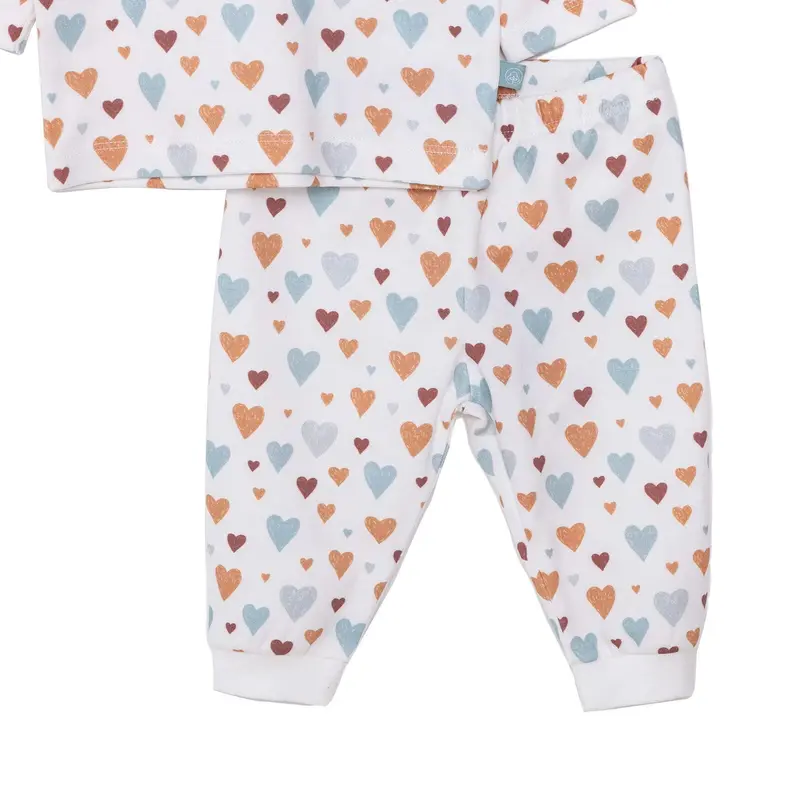 Pambuliq Baby Girl Long Sleeve Pyjamas Set - Beige 4