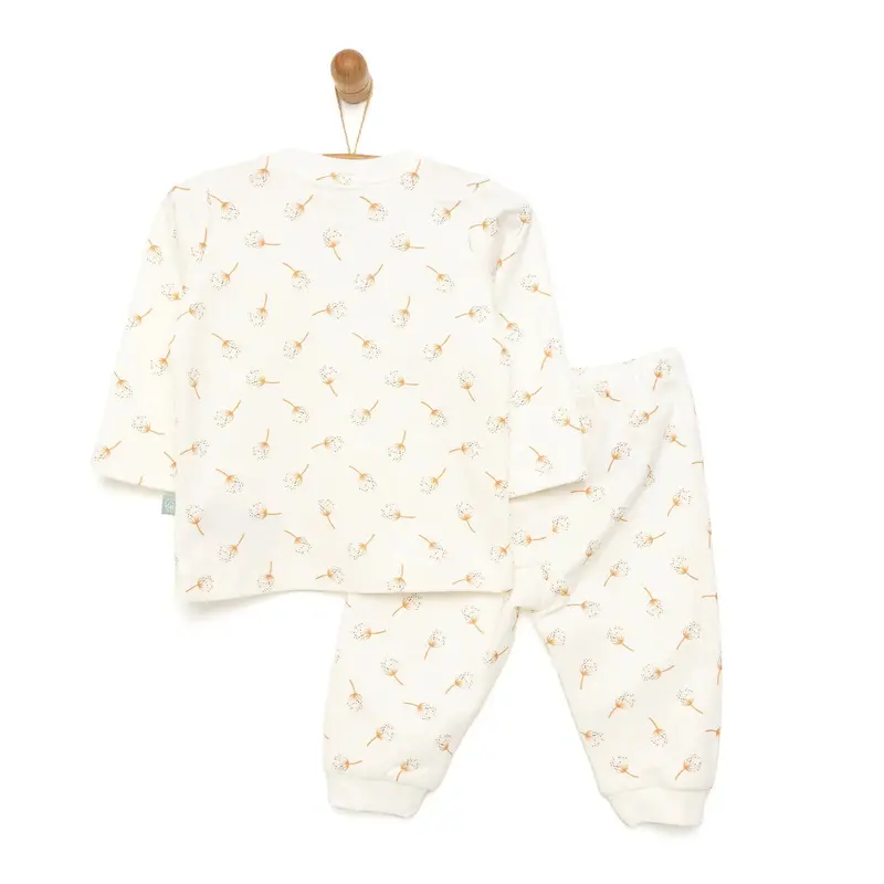 Pambuliq Baby Girl Long Sleeve Pyjamas Set - Ecru 2