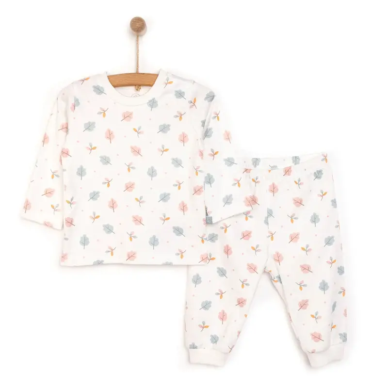 Pambuliq Baby Girl Long Sleeve Pyjamas Set - Pink 1