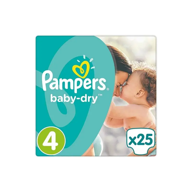 Pampers Baby Dry Size 4 - 25 Nappies 1
