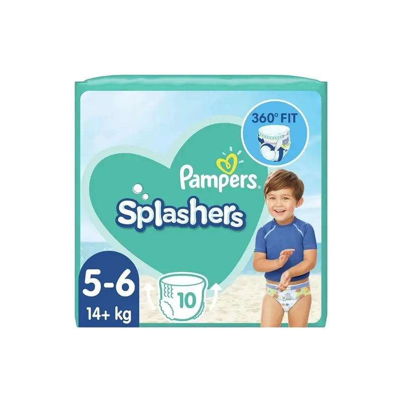Pampers Splashers Size 5-6 - 10 Nappies 1