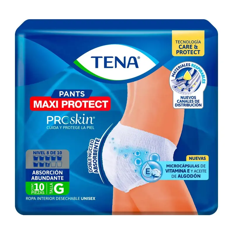 Pañal Para Adultos, Talla: G, Tena Pants Maxi Protect 1