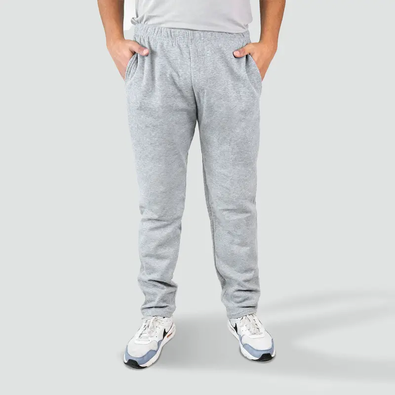 Pants De Felpa Color Gris Claro 1