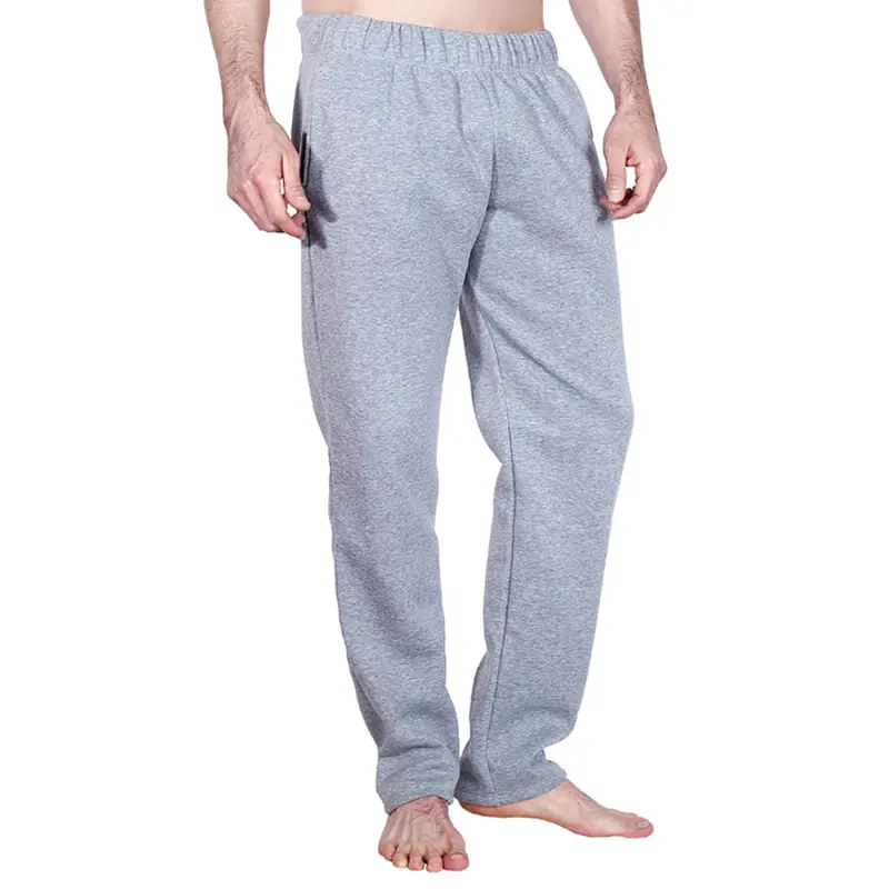 Pants De Felpa Color Gris Claro 1