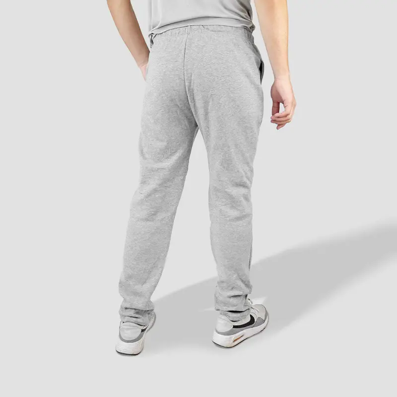 Pants De Felpa Color Gris Claro 3