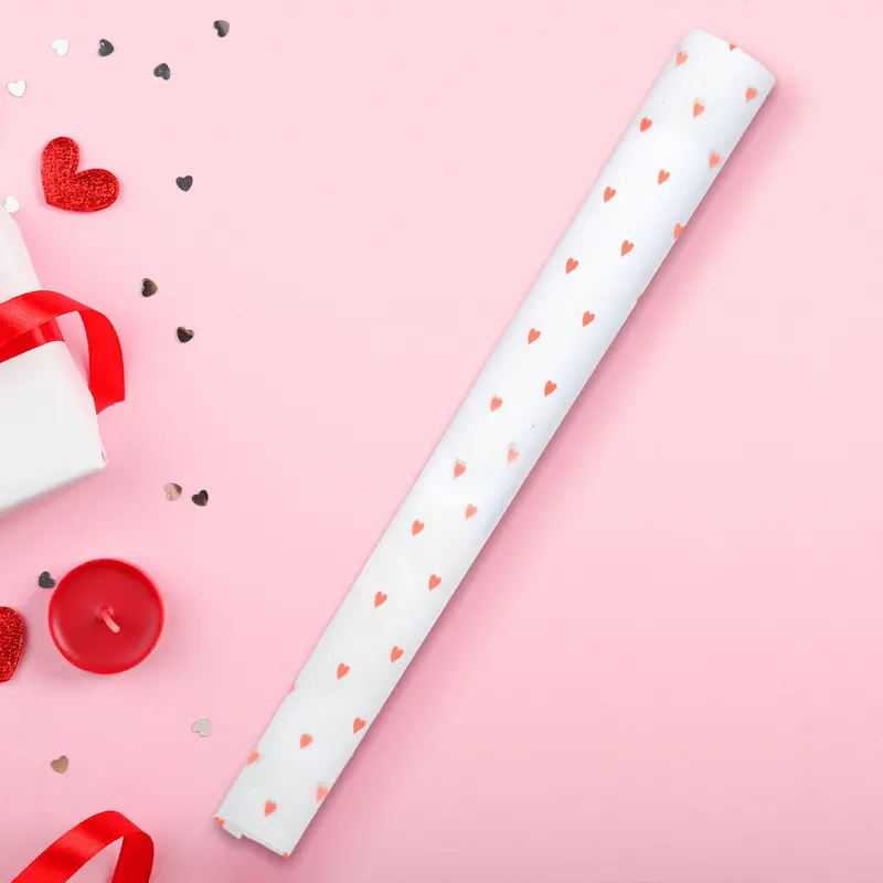 Papel De Regalo De Corazones, Color Rosa 2